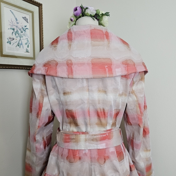 Ibella V Draped Collar Ruffle Pea Coat - Picture 12 of 16